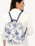 Backpack - white, flower, hi-res