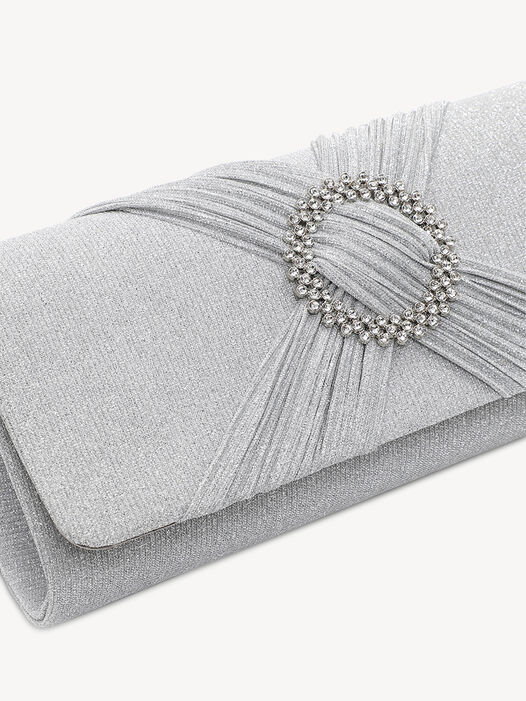 Clutch, silver, hi-res