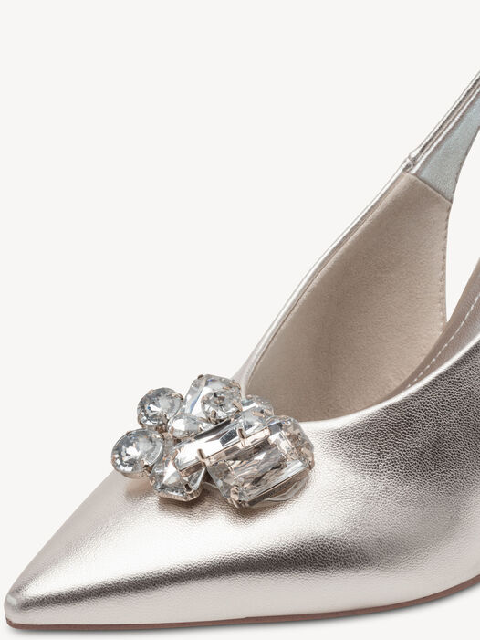 Slingpumps, PLATINUM, hi-res