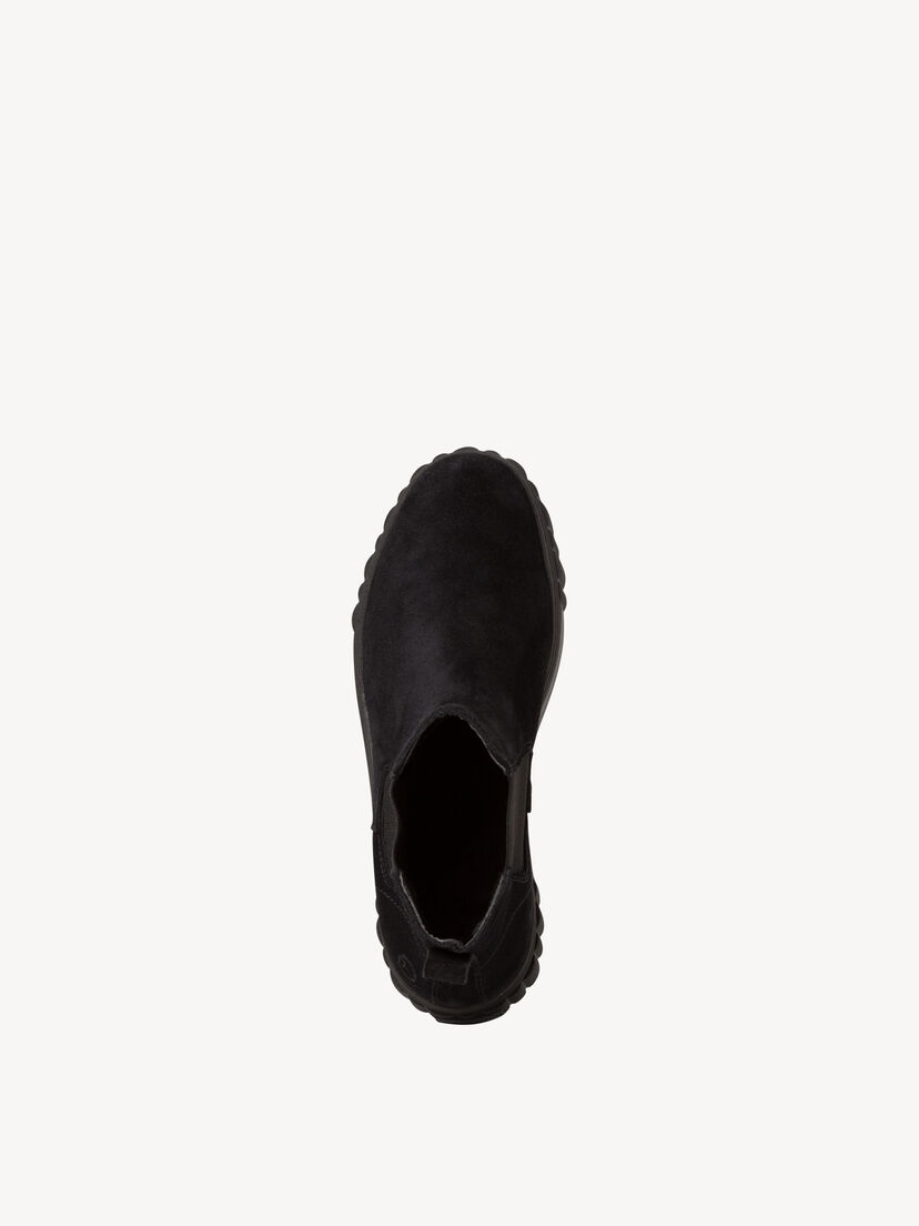 Leren Chelseaboot - zwart, BLACK, hi-res
