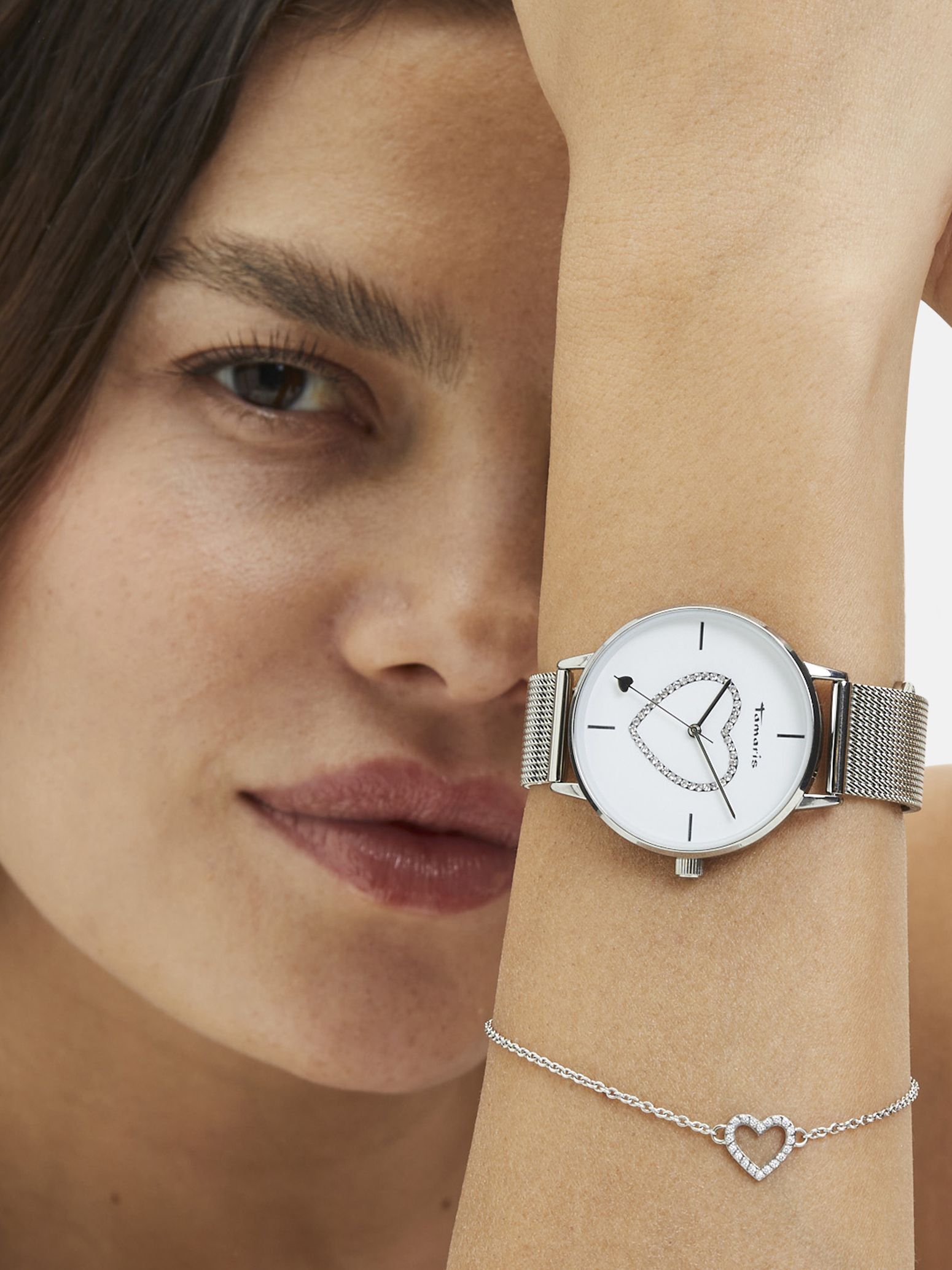 Tamaris Analoog kwartshorloge voor dames, met roestvrijstalen armband, goud, 38 mm, Modern