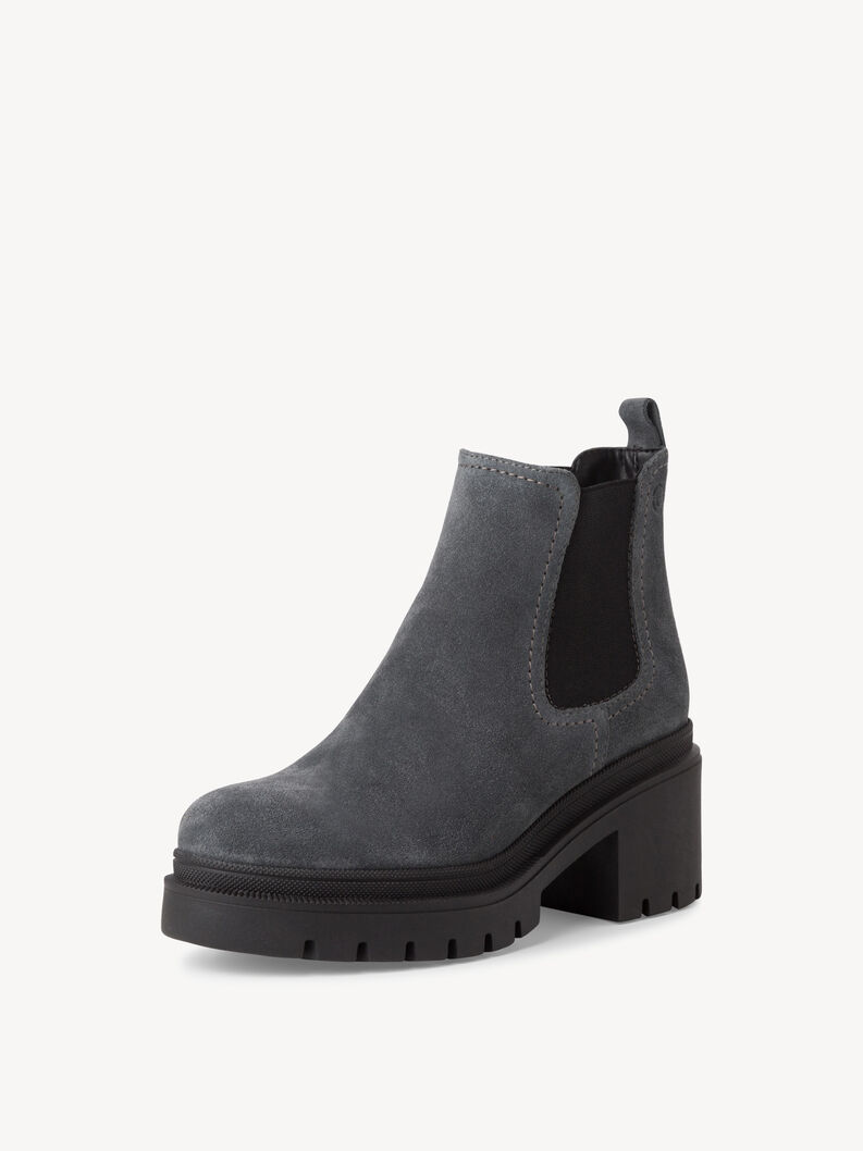 Leder Chelsea Boot - grau, GREY SUEDE, hi-res