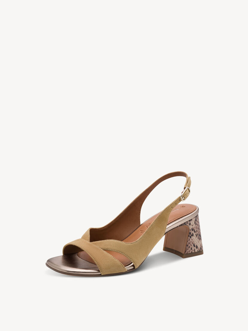 Leren Sandaaltje - beige, TAN COMB, hi-res