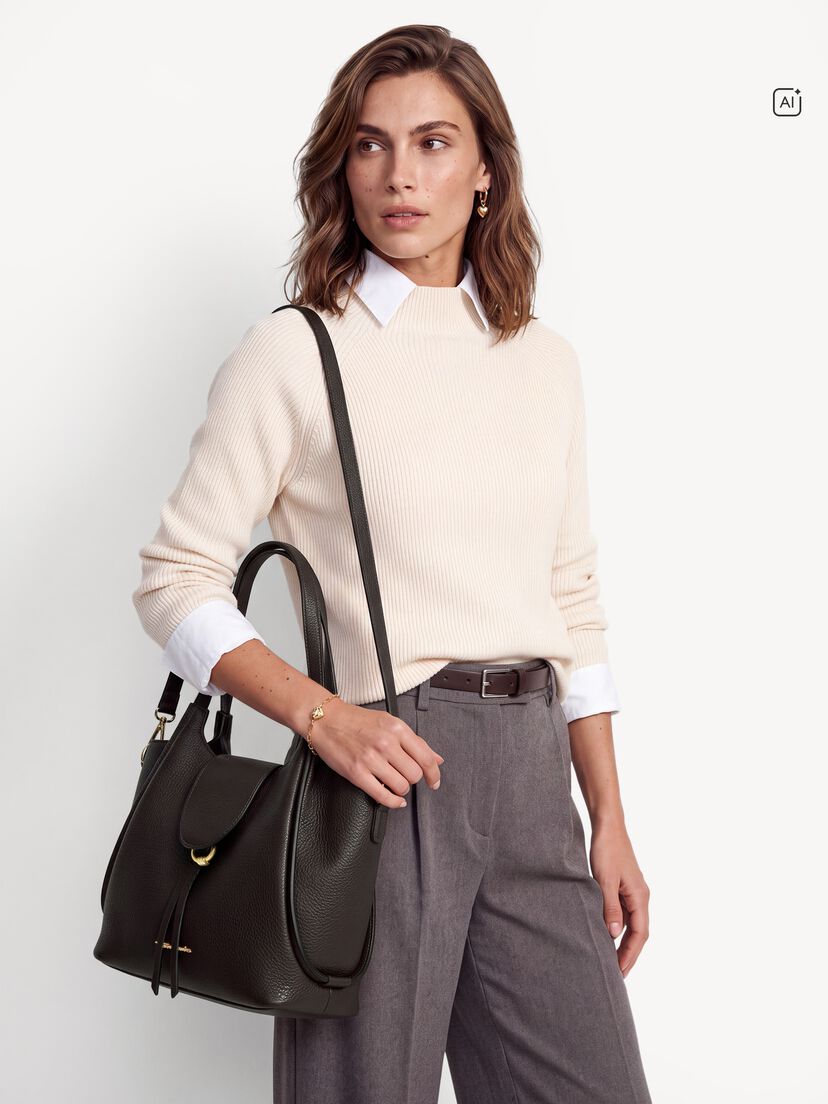 Shopper - bruin, brown, hi-res