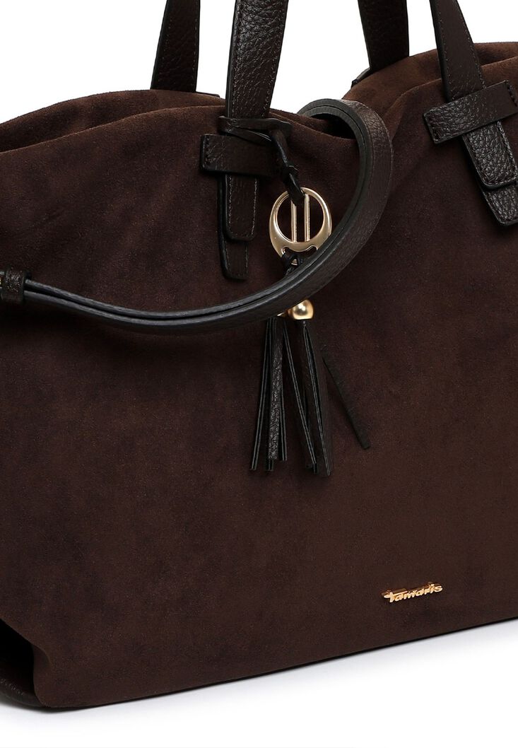 Shopping bag, brown, hi-res