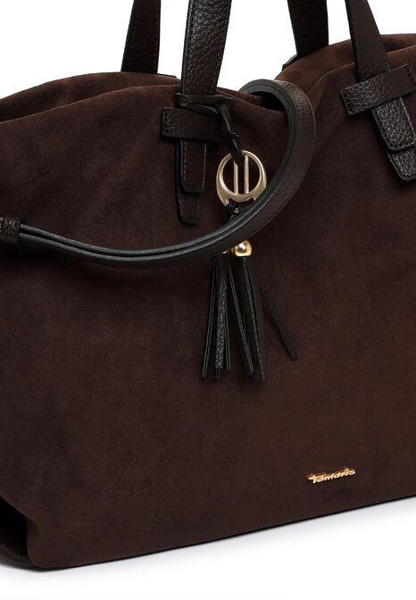 Shopping bag, brown, hi-res