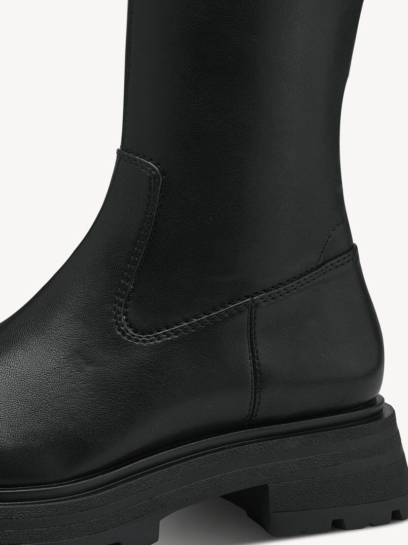 Overknee - zwart, BLACK, hi-res