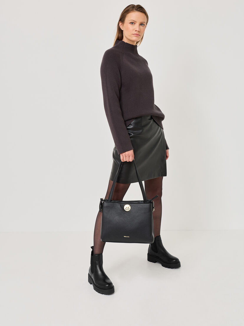 Leren Chelseaboot - zwart, BLACK, hi-res