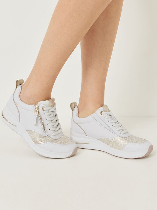 Sneaker, WHITE/GOLD, hi-res