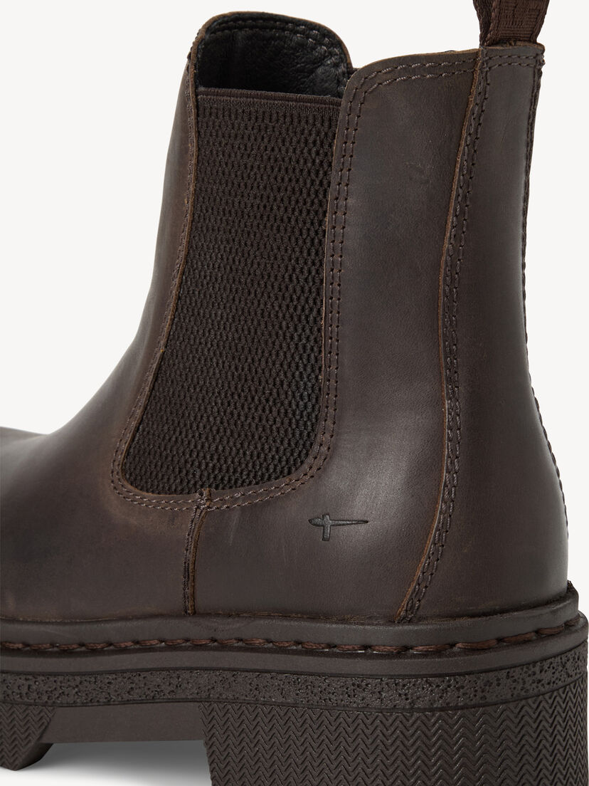 Leren Chelseaboot - bruin, BROWN, hi-res