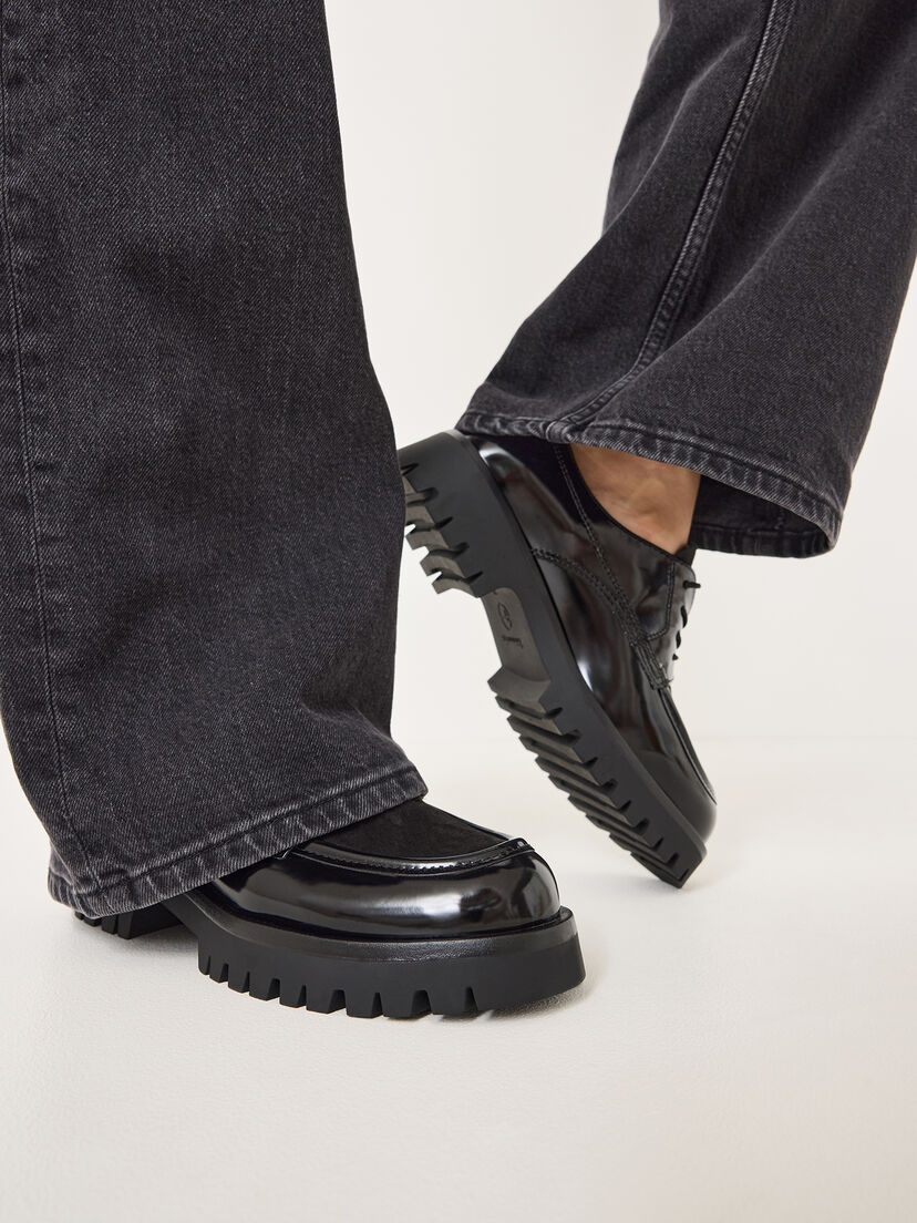 Lage schoen - zwart, BLACK, hi-res