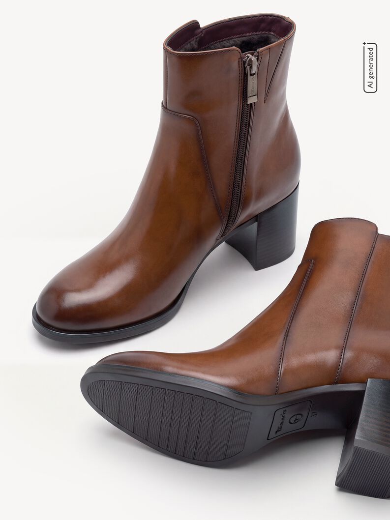Bootie, cognac, hi-res