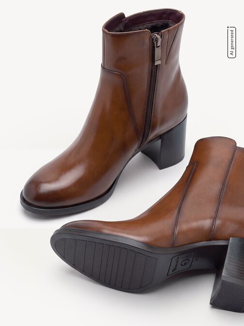Bootie, cognac, hi-res