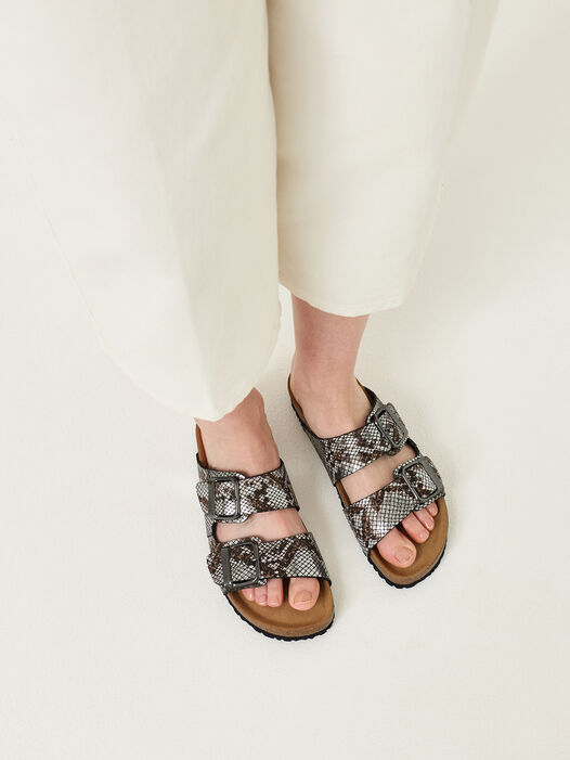 Slipper, BLACK/SNAKE, hi-res