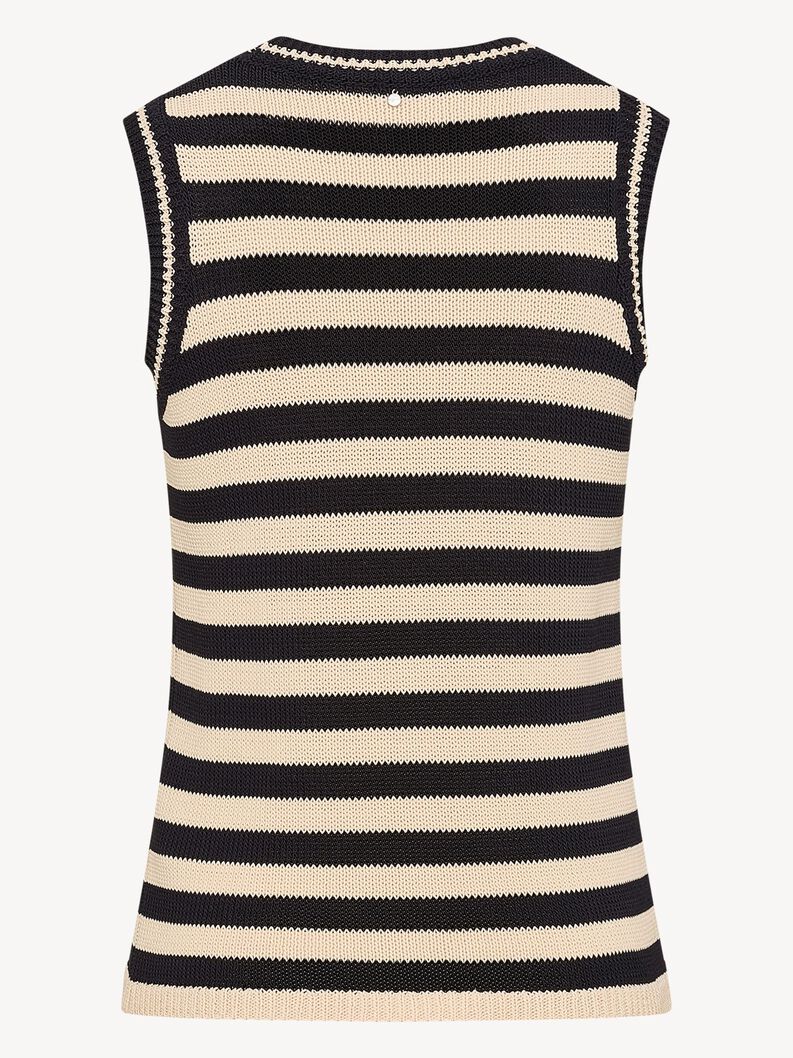 Knitted top - black, Black Beauty / Peyote, hi-res