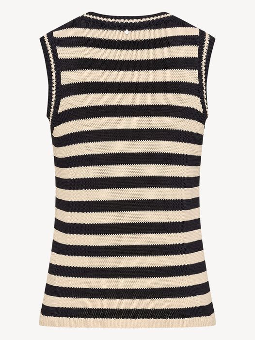 gebreide top, Black Beauty / Peyote, hi-res