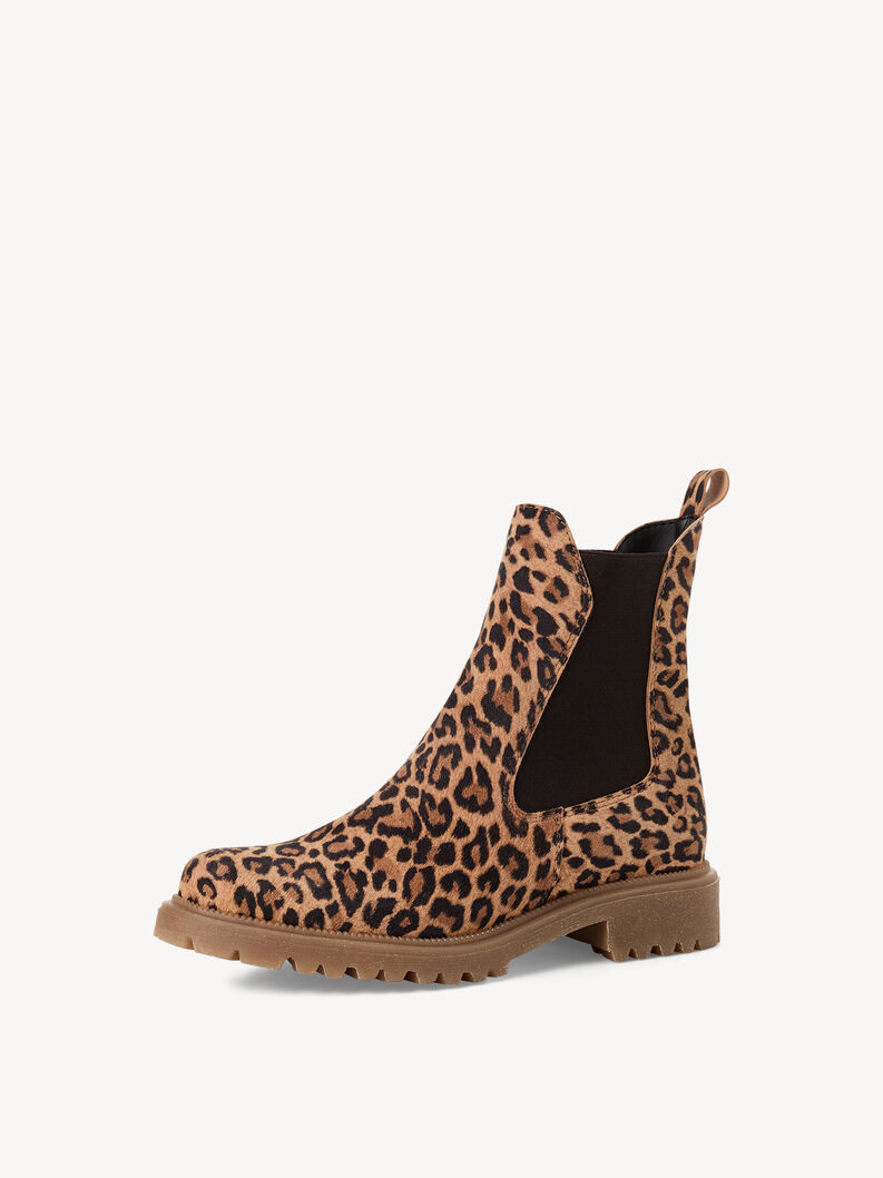 Leather Chelsea boot - brown, LEOPARD, hi-res