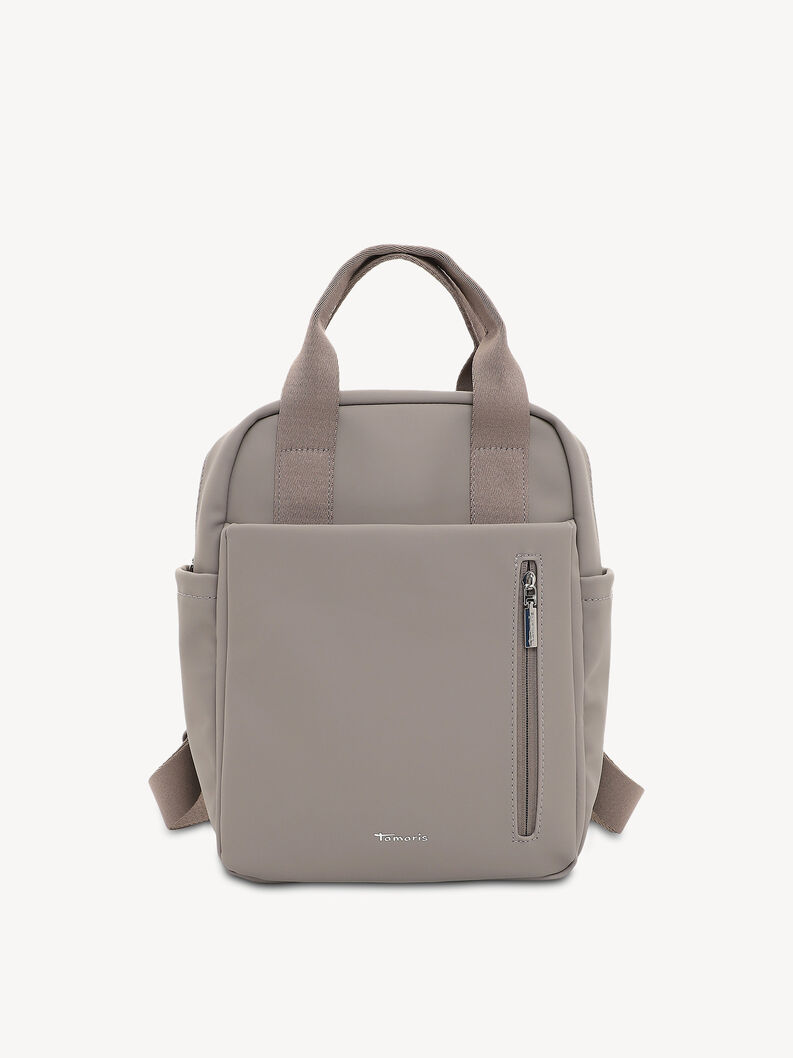 Backpack - grey, taupe, hi-res