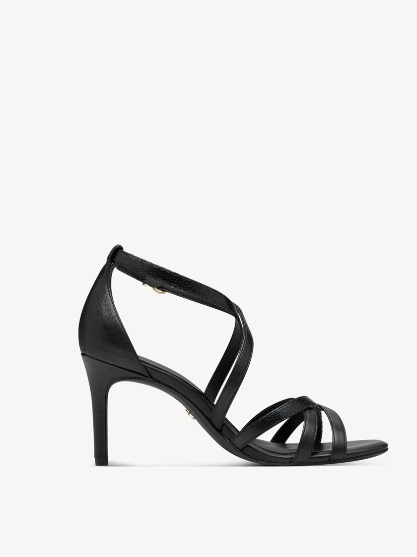 Sandaaltje - zwart, BLACK, hi-res