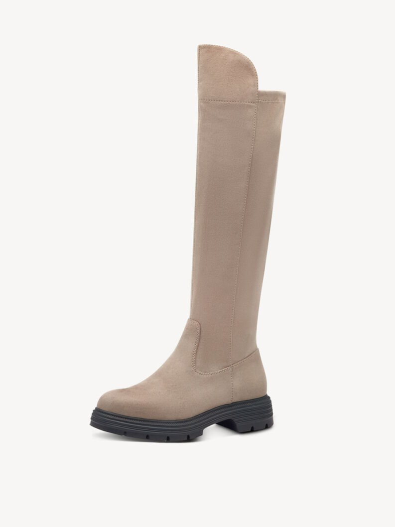 Overknee boots - beige, TAUPE, hi-res