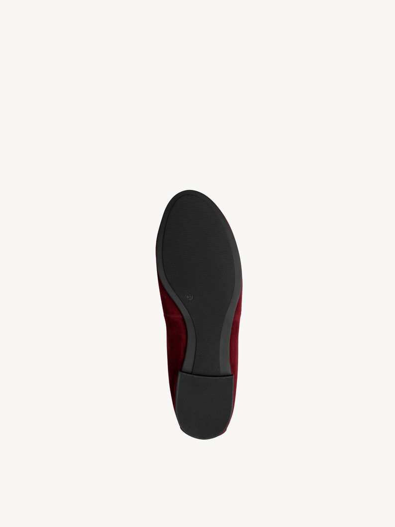 Lederballerina - rot, MERLOT SUEDE, hi-res