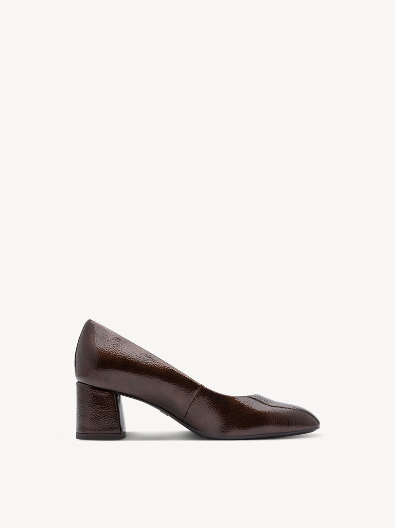 Escarpin - marron, BROWN PATENT, hi-res
