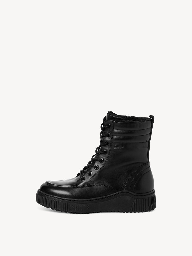 Leather Bootie - black, BLACK, hi-res