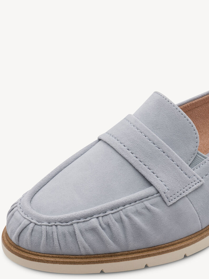 Lederslipper - blau, LIGHT BLUE, hi-res
