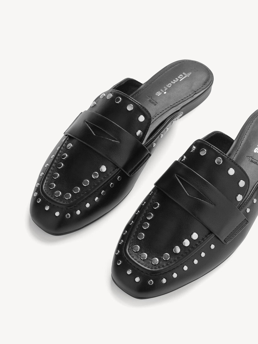 Slipper - zwart, BLACK, hi-res