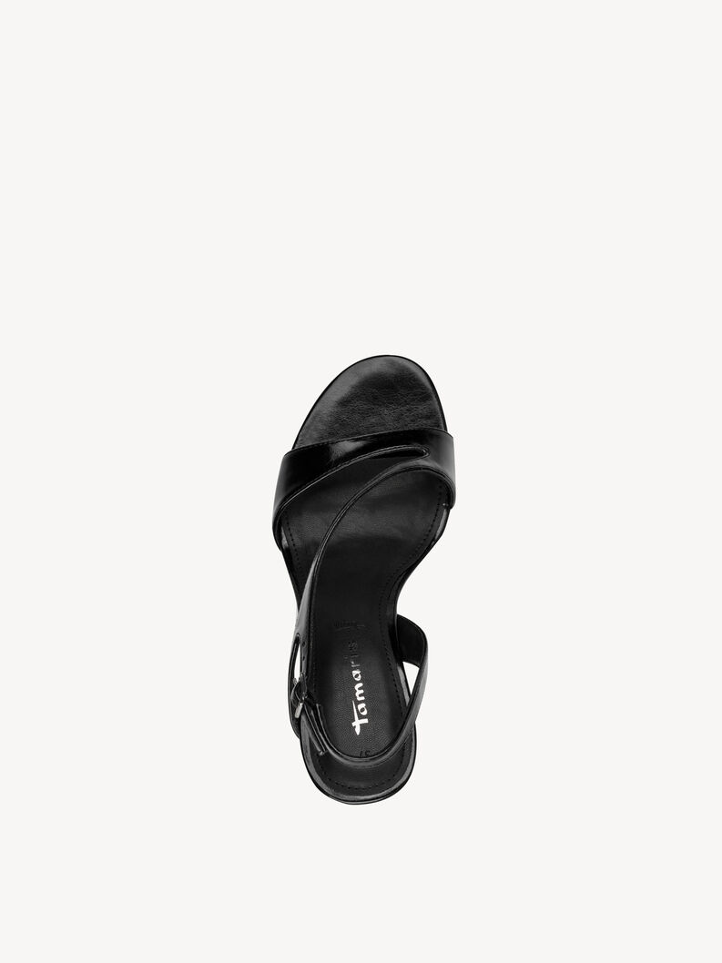 Heeled sandal, BLACK, hi-res
