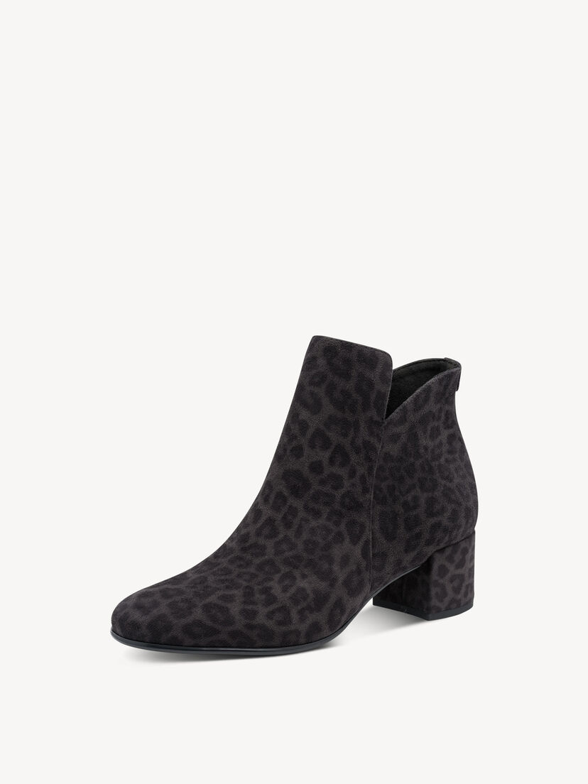 Enkellaarsje - grijs, GREY LEOPARD, hi-res
