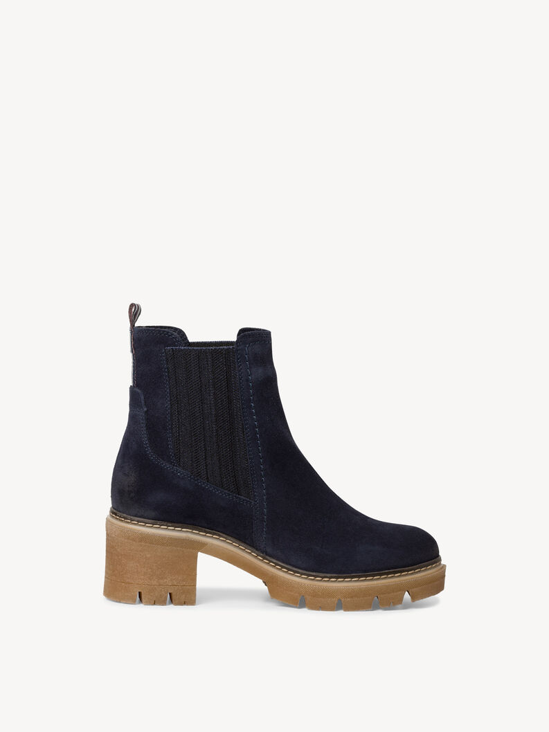 Leather Chelsea boot - blue, NAVY, hi-res
