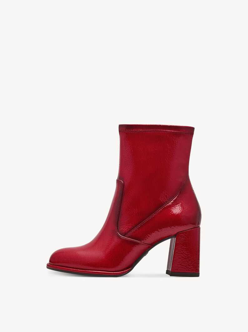 Støvletter - rød, RED PATENT, hi-res