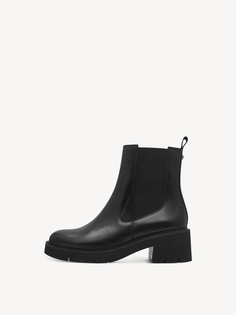 Leather Chelsea boot - black, BLACK LEATHER, hi-res