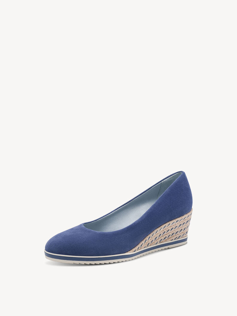 Decollet&eacute; con tacco - blu, BLUE, hi-res