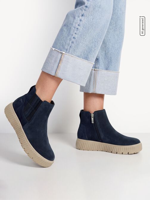 Chelsea boot, NAVY SUEDE, hi-res