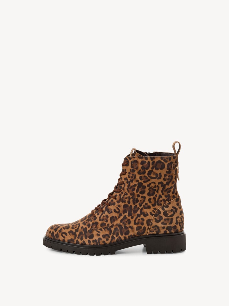 Bottine en cuir - marron, LEOPARD, hi-res