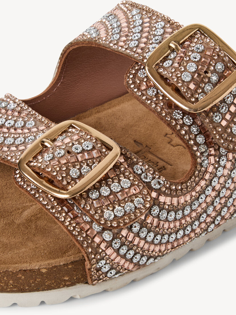Leren Slipper - roze, ROSE GLAM, hi-res
