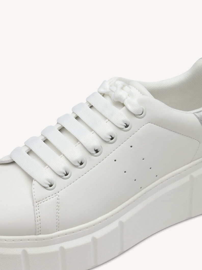 Sneaker - weiß, WHITE/SILVER, hi-res