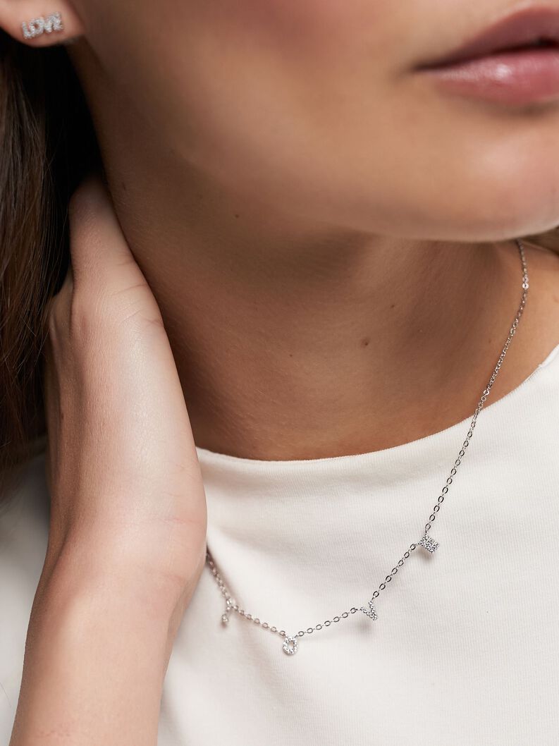 Halskette - silber, silber, hi-res