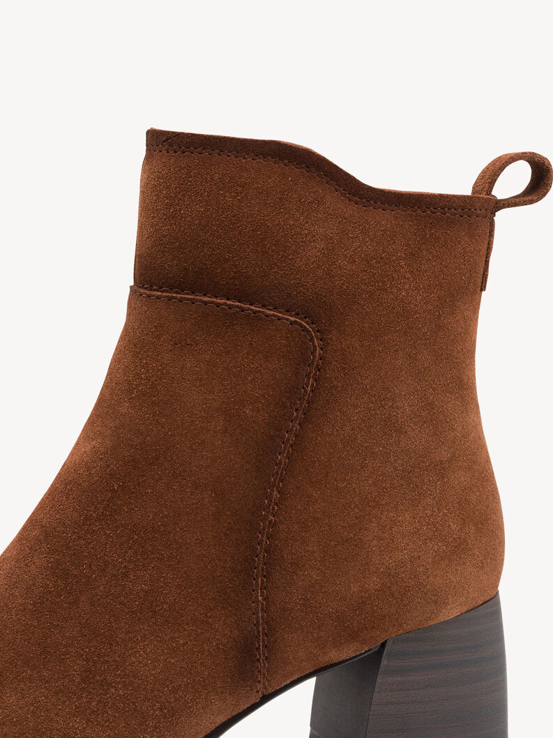Leather Bootie - brown, MUSCAT, hi-res