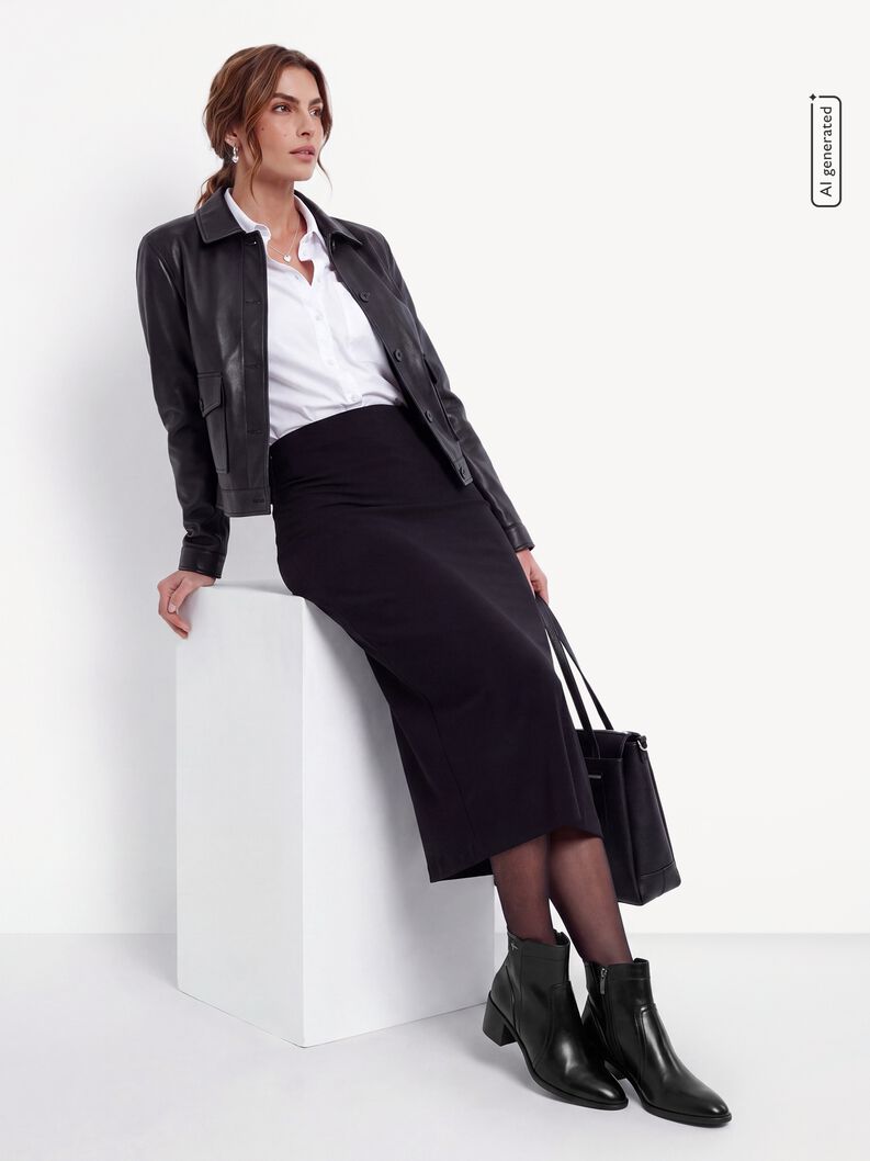 Stivaletti - nero, BLACK LEATHER, hi-res