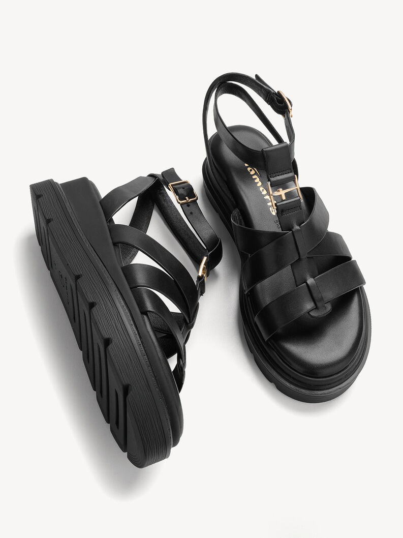 Sandaletter, BLACK, hi-res