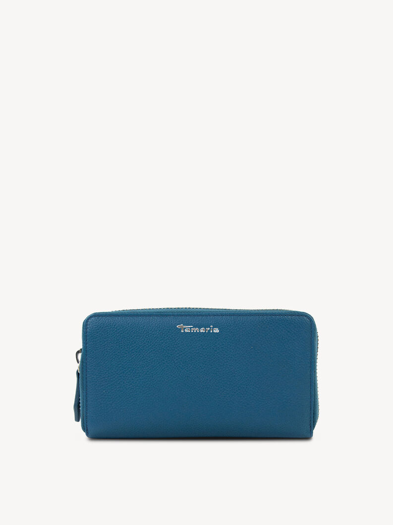 Leather Wallet - blue, frenchblue, hi-res
