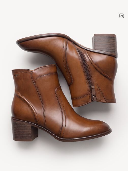 Bottine, COGNAC LEATHER, hi-res
