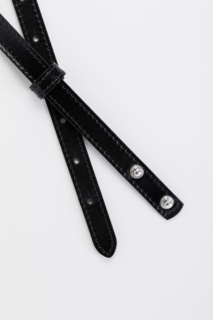 Belt - black, black, metallic, hi-res