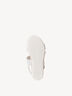Sandale à talon en cuir - blanc, WHITE STRUCT., hi-res
