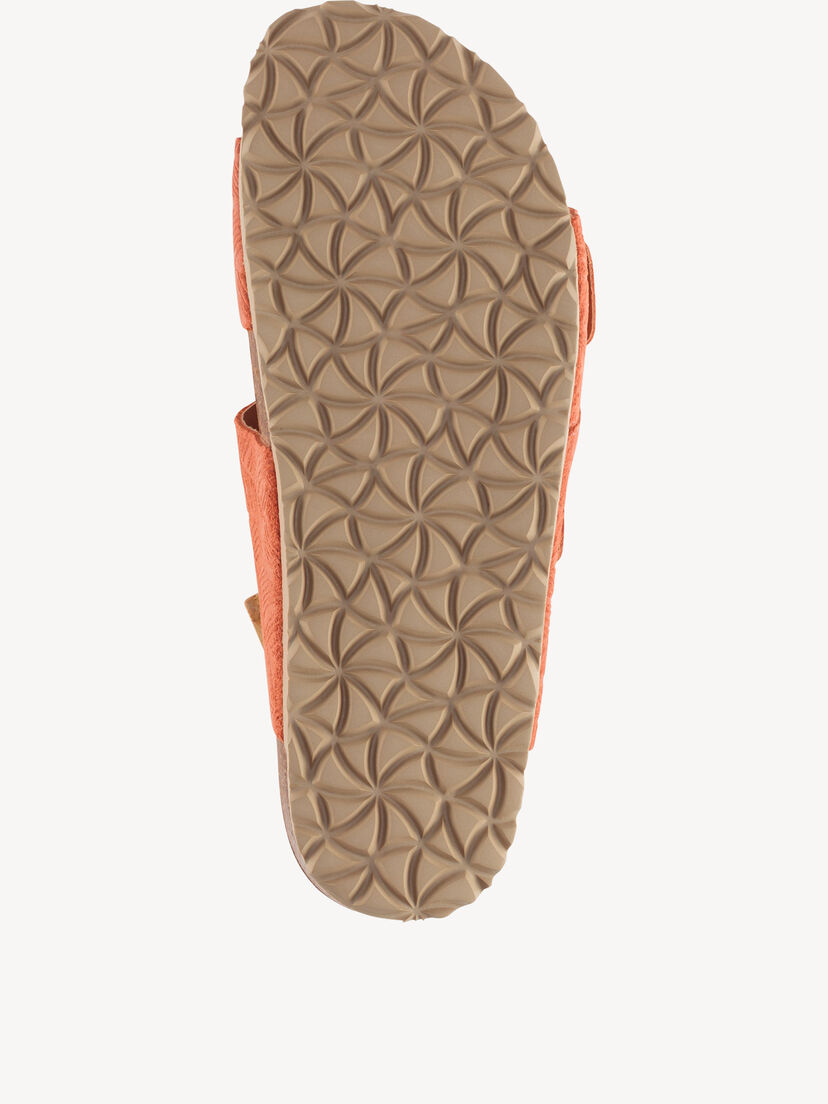 Leren Slipper - rood, CORAL, hi-res