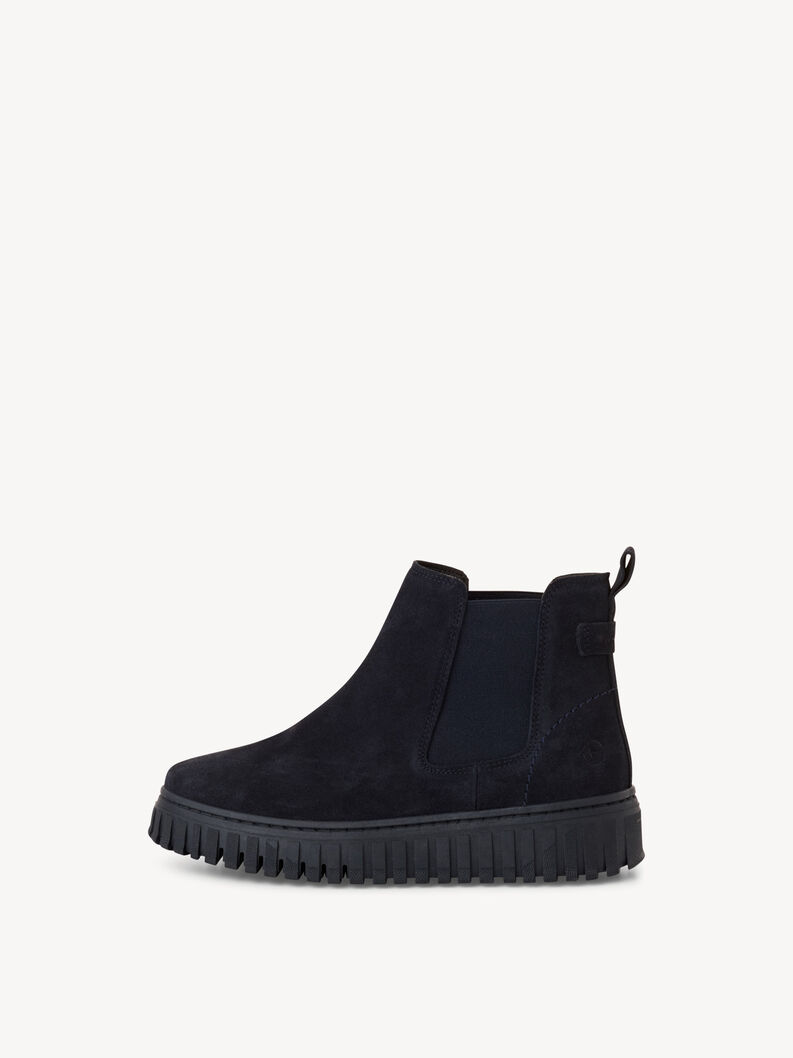 Leder Chelsea Boot blau