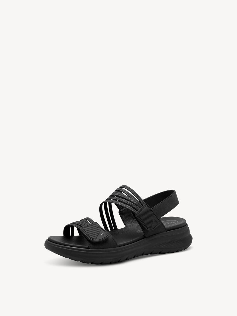 Sandaal - zwart, BLACK UNI, hi-res